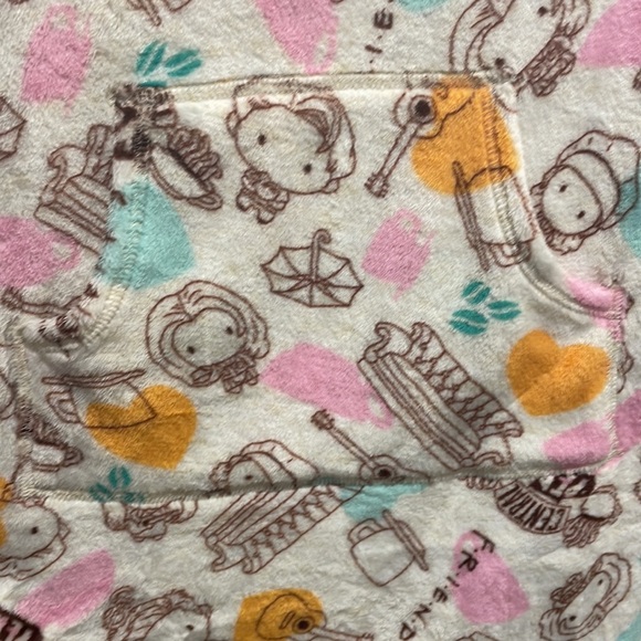 WARNER BROS Girls' Friends Pull Over Hooded Dorm Sleepwear Night Gown - Picture 4 of 6